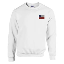 image-Sweat-shirt Drapeau du Chili en broderie