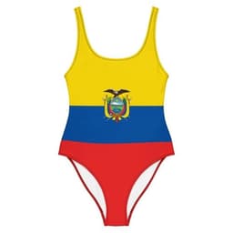 image-Maillot de Bain Femme – Drapeau de l'Équateur – 1 Pièce