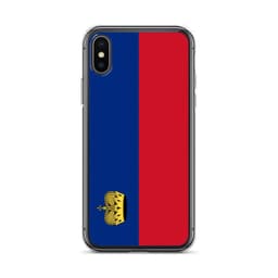 image-Coque iPhone Drapeau Liechtenstein – Étui Souple – Résistant et Antich