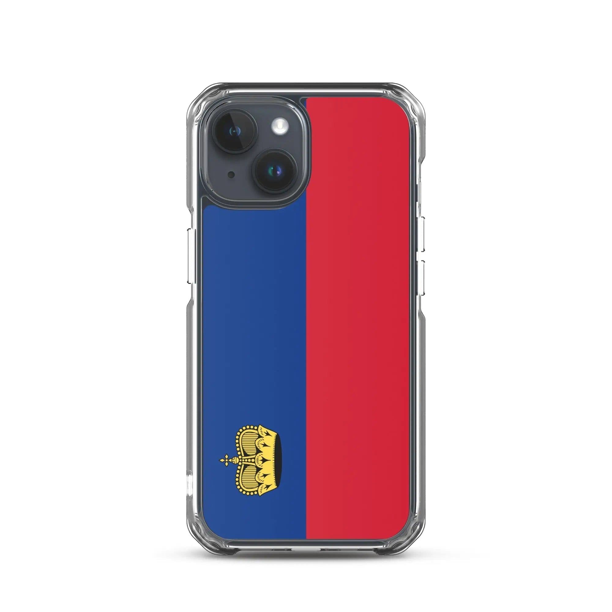 image-Coque iPhone Drapeau Liechtenstein – Étui Souple – Résistant et Antich