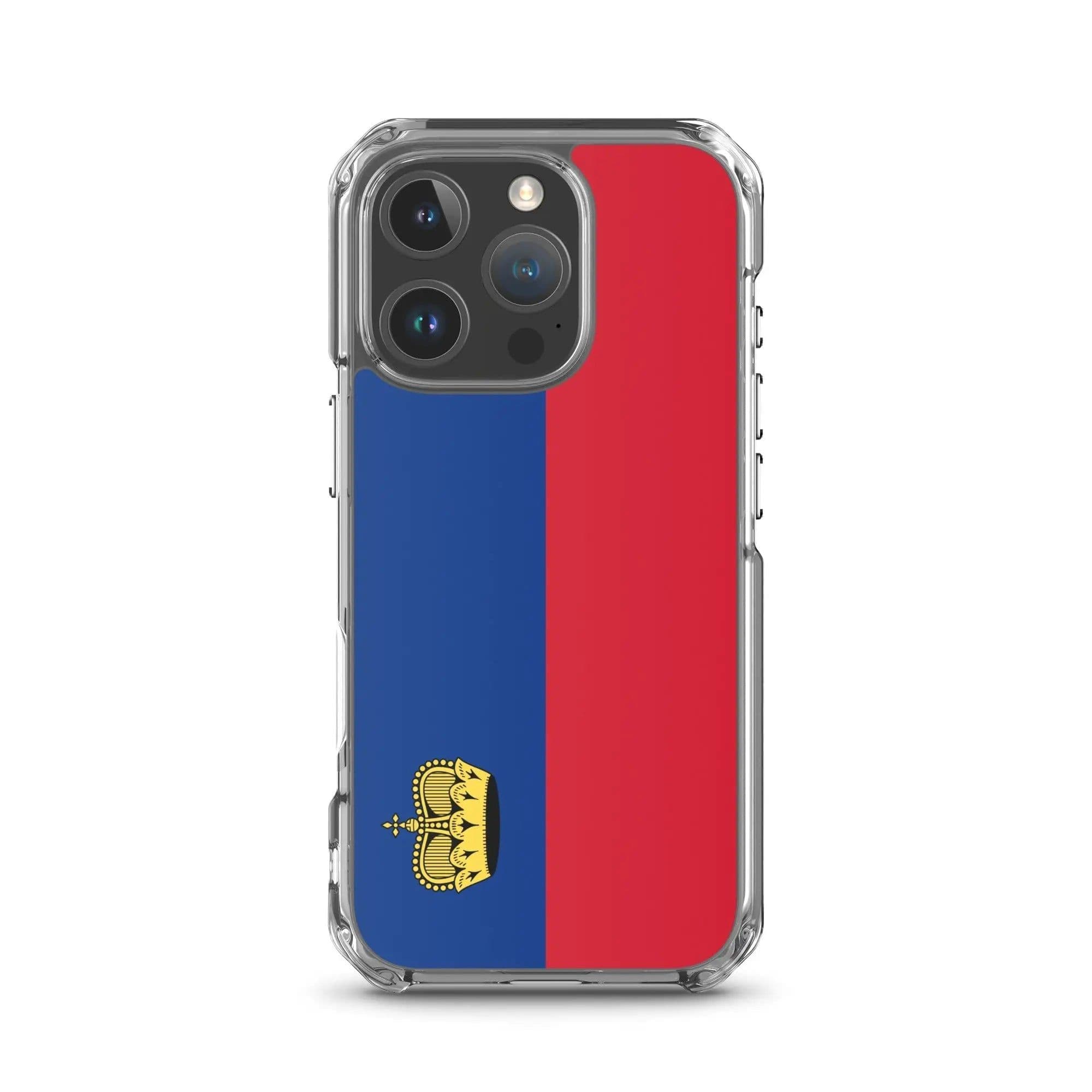 image-Coque iPhone Drapeau Liechtenstein – Étui Souple – Résistant et Antich
