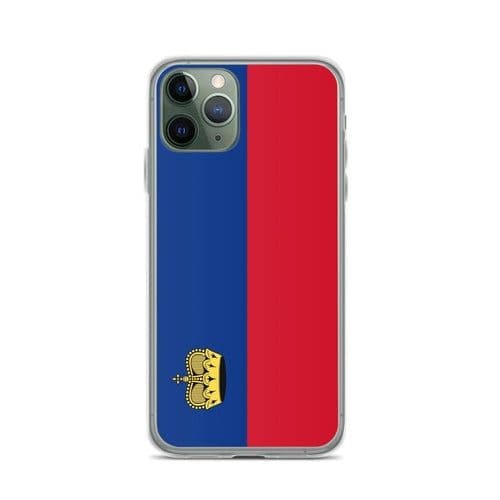 image-Coque iPhone Drapeau Liechtenstein – Étui Souple – Résistant et Antich