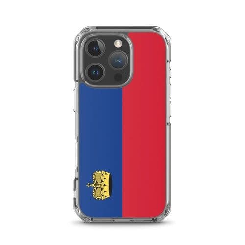 image-Coque iPhone Drapeau Liechtenstein – Étui Souple – Résistant et Antich