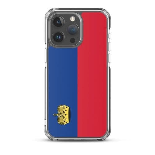 image-Coque iPhone Drapeau Liechtenstein – Étui Souple – Résistant et Antich