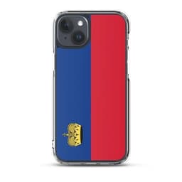 image-Coque iPhone Drapeau Liechtenstein – Étui Souple – Résistant et Antich
