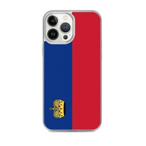 image-Coque iPhone Drapeau Liechtenstein – Étui Souple – Résistant et Antich