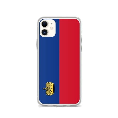 image-Coque iPhone Drapeau Liechtenstein – Étui Souple – Résistant et Antich