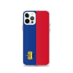 image-Coque iPhone Drapeau Liechtenstein – Étui Souple – Résistant et Antich