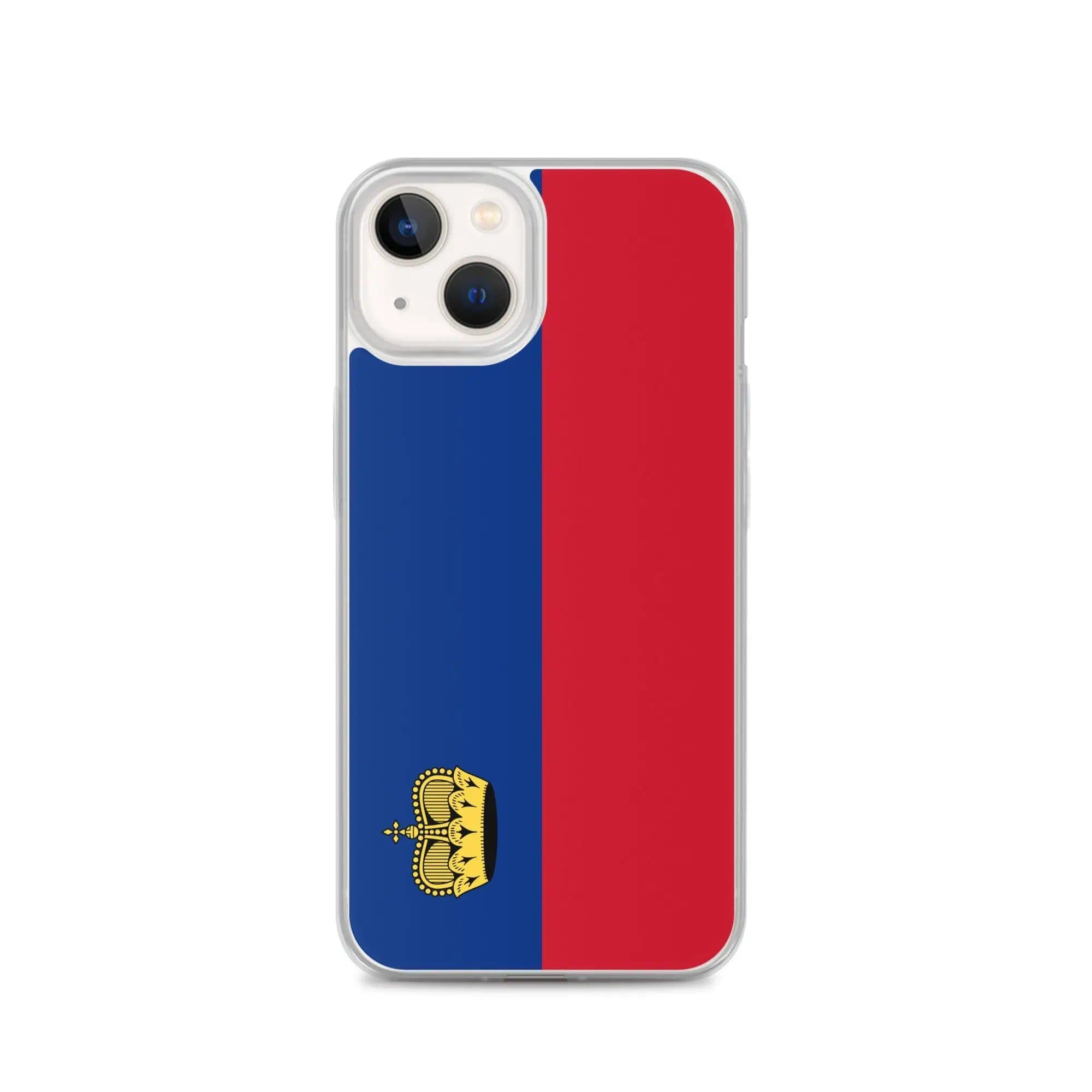 image-Coque iPhone Drapeau Liechtenstein – Étui Souple – Résistant et Antich