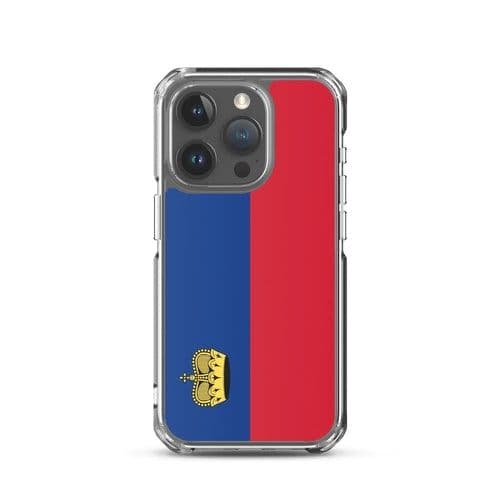 image-Coque iPhone Drapeau Liechtenstein – Étui Souple – Résistant et Antich