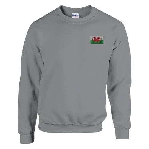image-Sweat-shirt Drapeau du pays de Galles en broderie