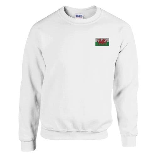 image-Sweat-shirt Drapeau du pays de Galles en broderie