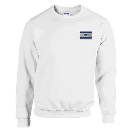 image-Sweat-shirt Drapeau d'Israël en broderie