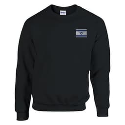 image-Sweat-shirt Drapeau d'Israël en broderie