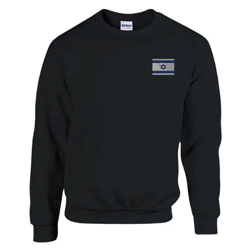 image-Sweat-shirt Drapeau d'Israël en broderie