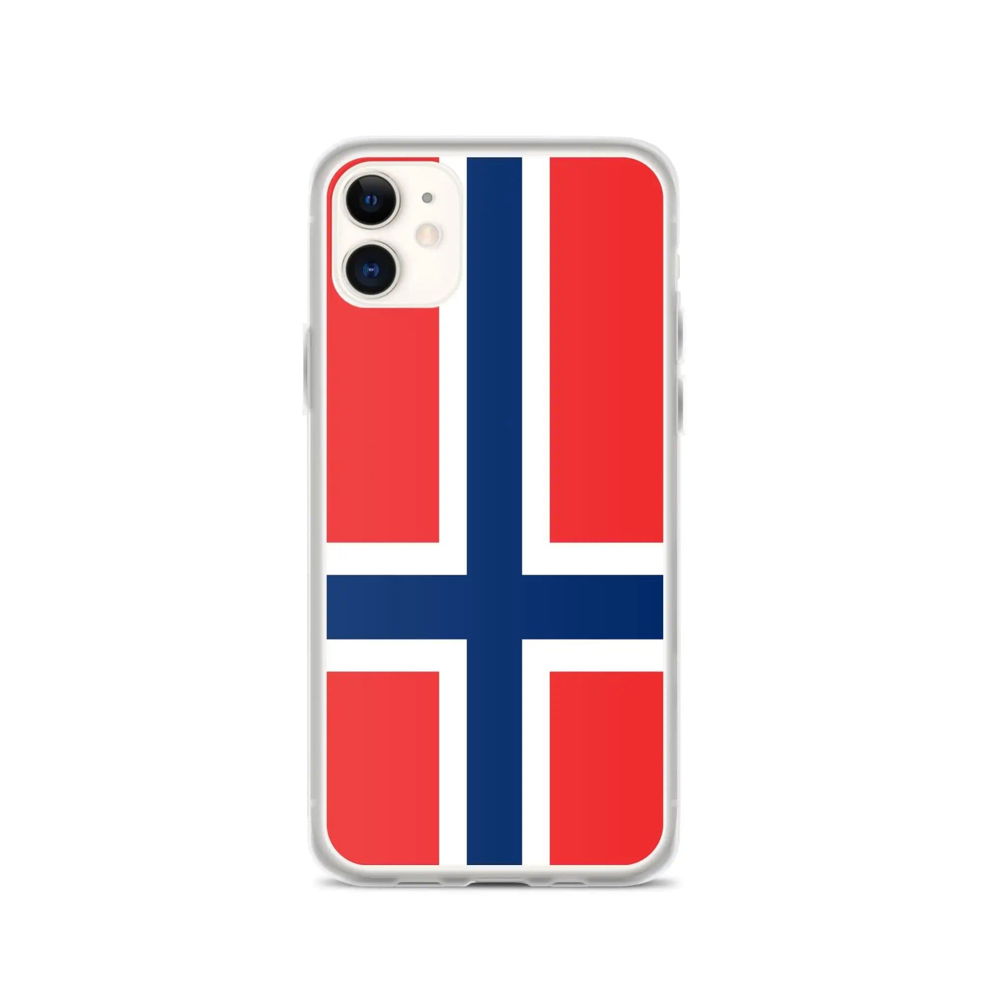 image-Coque iPhone Drapeau de l'île Bouvet – Étui Souple – Résistant et Anti