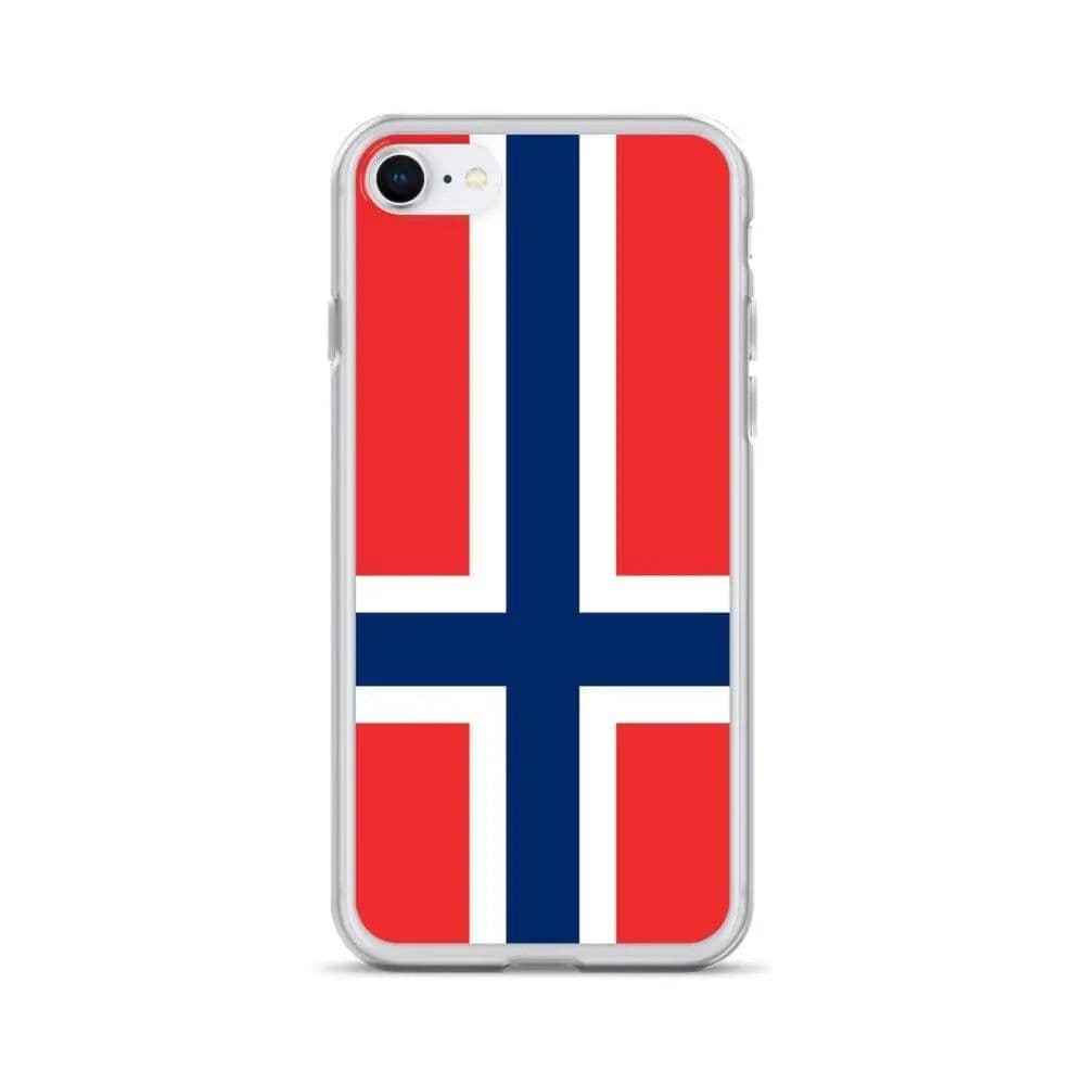 image-Coque iPhone Drapeau de l'île Bouvet – Étui Souple – Résistant et Anti