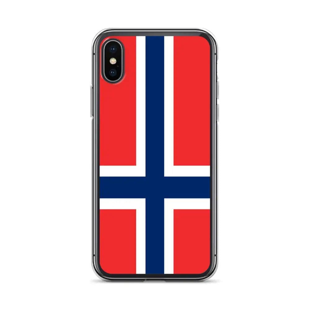image-Coque iPhone Drapeau de l'île Bouvet – Étui Souple – Résistant et Anti