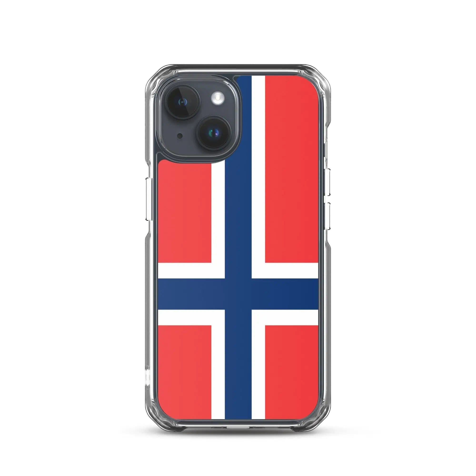 image-Coque iPhone Drapeau de l'île Bouvet – Étui Souple – Résistant et Anti