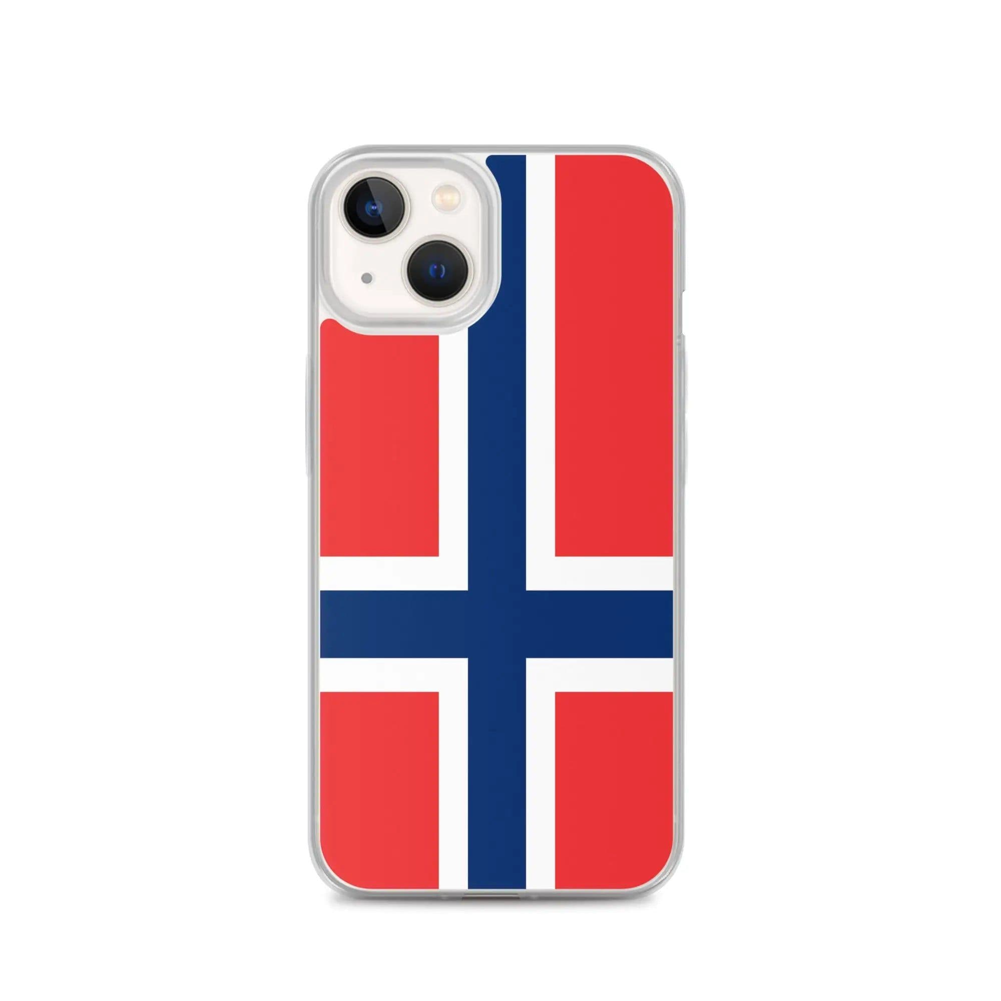 image-Coque iPhone Drapeau de l'île Bouvet – Étui Souple – Résistant et Anti