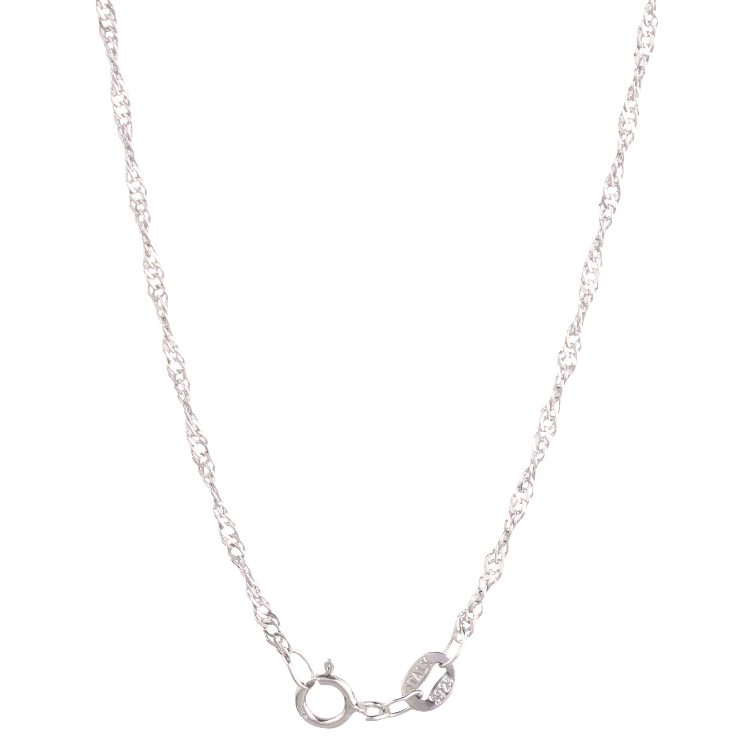 image-Round Knot Pendant Necklace with Cubic Zirconia