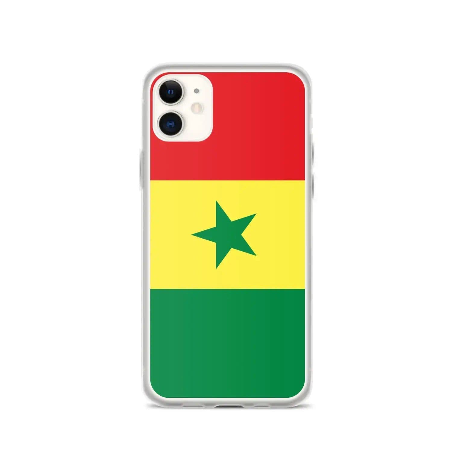image-Coque iPhone Drapeau du Sénégal – Étui Souple – Résistant et Antichoc