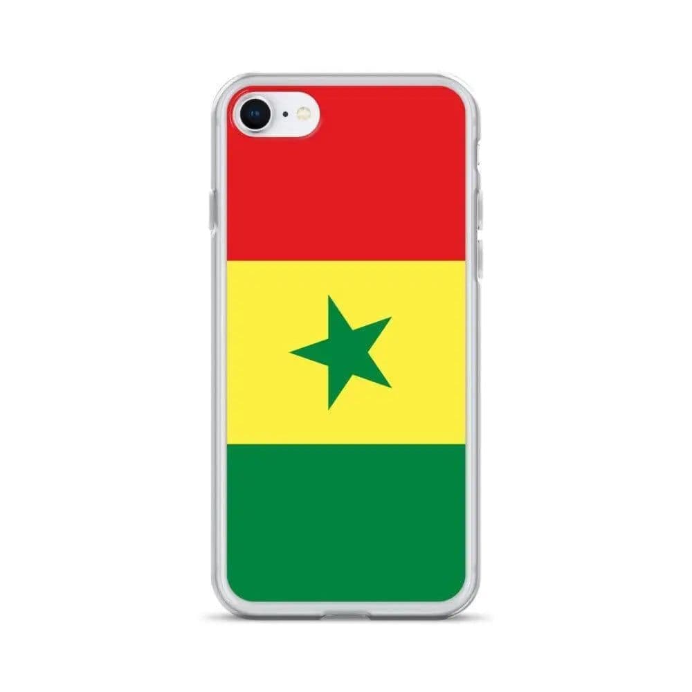 image-Coque iPhone Drapeau du Sénégal – Étui Souple – Résistant et Antichoc
