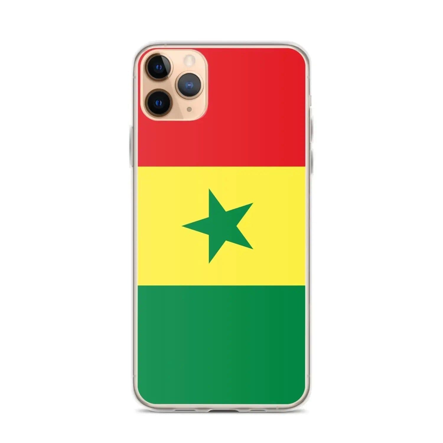 image-Coque iPhone Drapeau du Sénégal – Étui Souple – Résistant et Antichoc