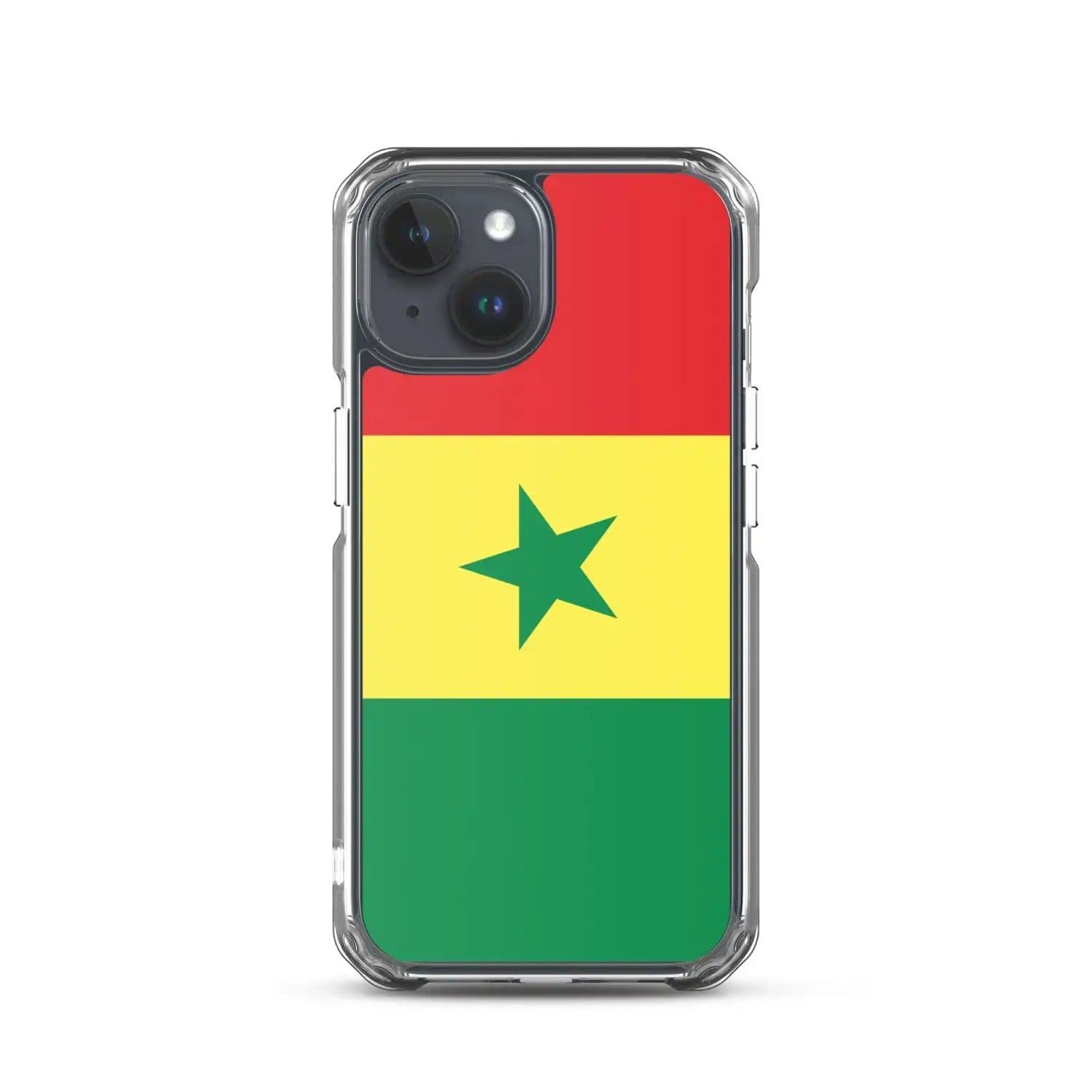 image-Coque iPhone Drapeau du Sénégal – Étui Souple – Résistant et Antichoc
