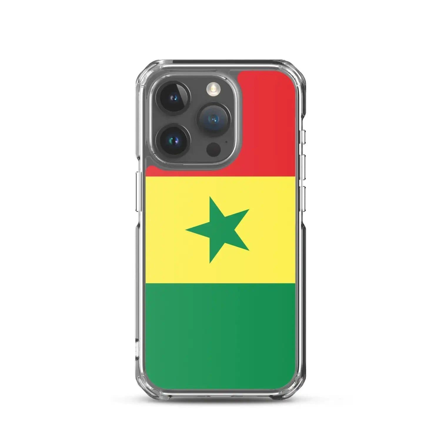 image-Coque iPhone Drapeau du Sénégal – Étui Souple – Résistant et Antichoc