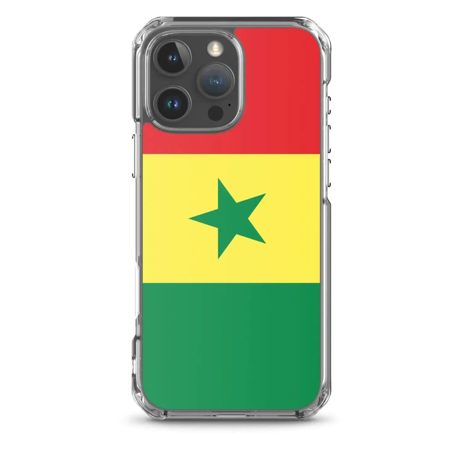 image-Coque iPhone Drapeau du Sénégal – Étui Souple – Résistant et Antichoc