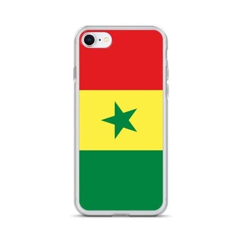 image-Coque iPhone Drapeau du Sénégal – Étui Souple – Résistant et Antichoc