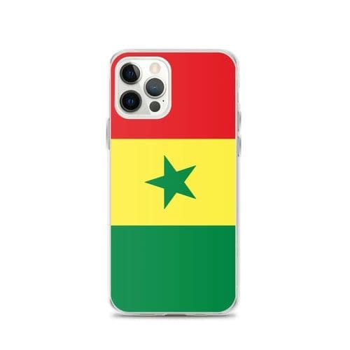 image-Coque iPhone Drapeau du Sénégal – Étui Souple – Résistant et Antichoc