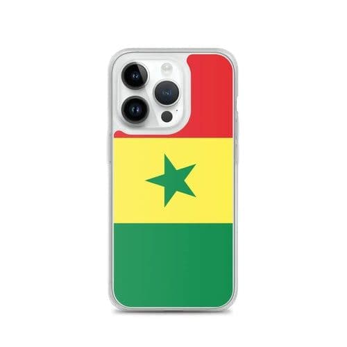 image-Coque iPhone Drapeau du Sénégal – Étui Souple – Résistant et Antichoc