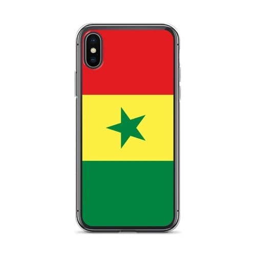 image-Coque iPhone Drapeau du Sénégal – Étui Souple – Résistant et Antichoc