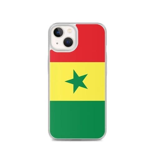image-Coque iPhone Drapeau du Sénégal – Étui Souple – Résistant et Antichoc