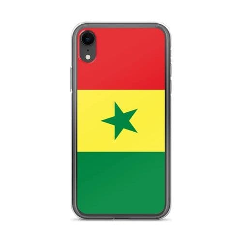 image-Coque iPhone Drapeau du Sénégal – Étui Souple – Résistant et Antichoc
