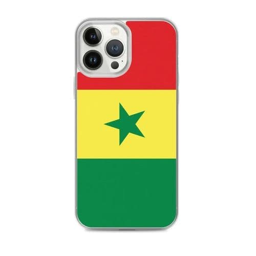 image-Coque iPhone Drapeau du Sénégal – Étui Souple – Résistant et Antichoc