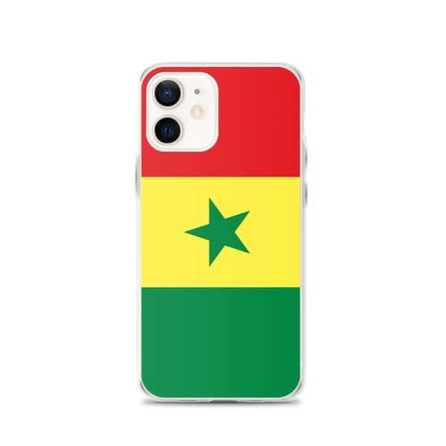 image-Coque iPhone Drapeau du Sénégal – Étui Souple – Résistant et Antichoc