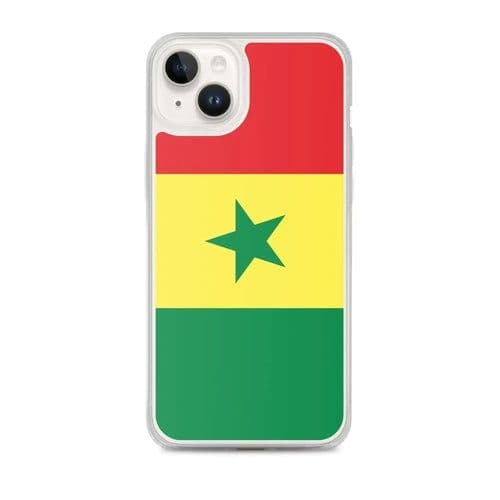 image-Coque iPhone Drapeau du Sénégal – Étui Souple – Résistant et Antichoc