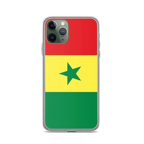 image-Coque iPhone Drapeau du Sénégal – Étui Souple – Résistant et Antichoc