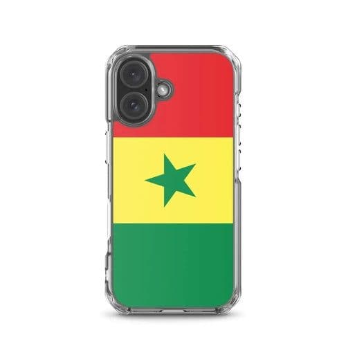 image-Coque iPhone Drapeau du Sénégal – Étui Souple – Résistant et Antichoc