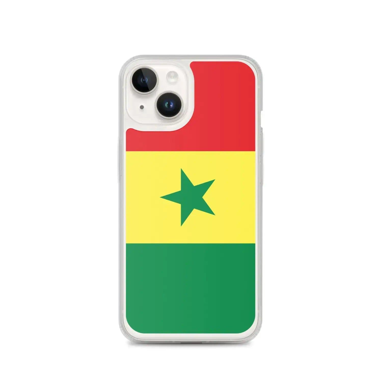 image-Coque iPhone Drapeau du Sénégal – Étui Souple – Résistant et Antichoc