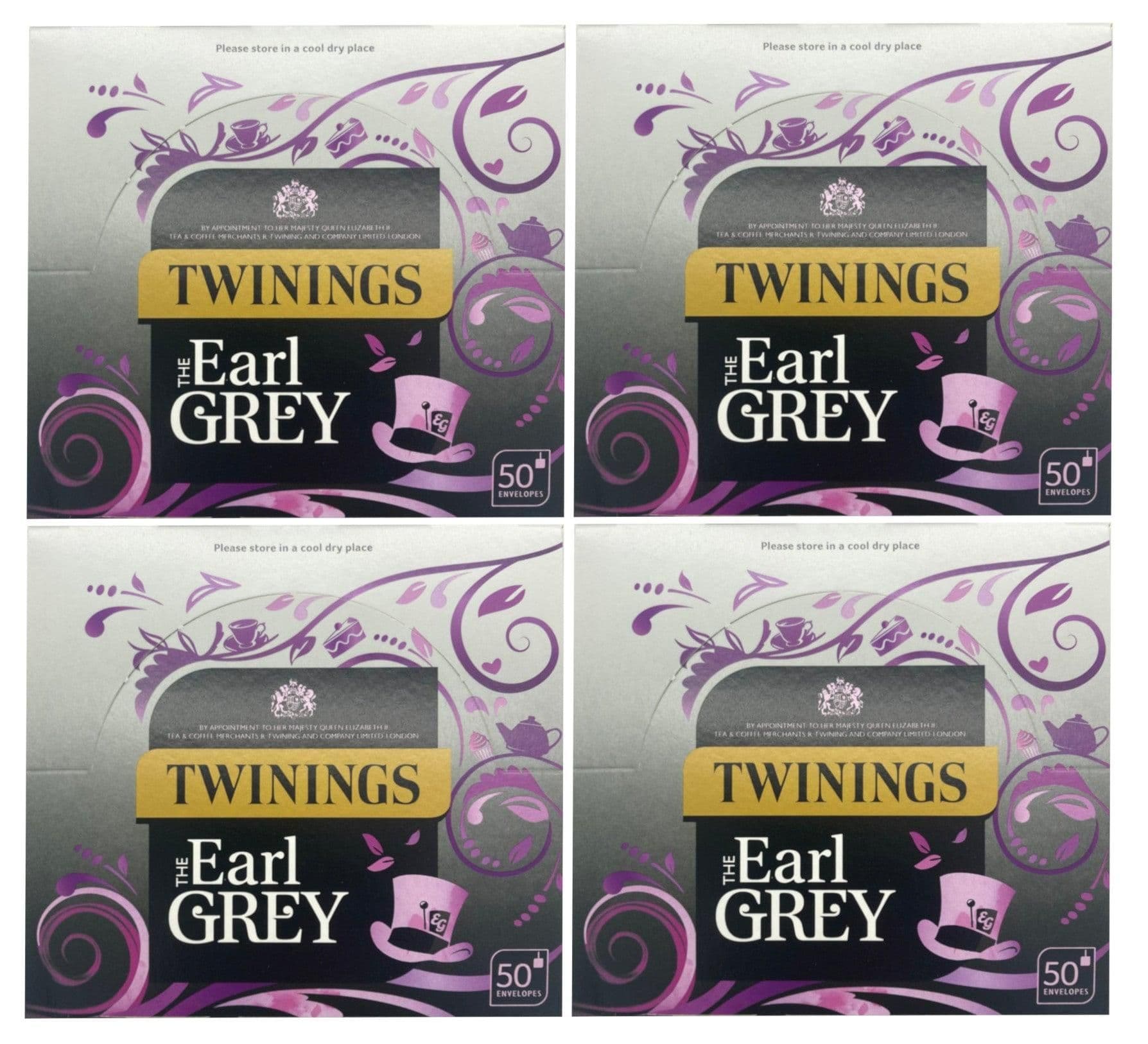 image-Twinings Earl Grey Black Tea Bags Individually Enveloped Tagged Sachets Bergamot