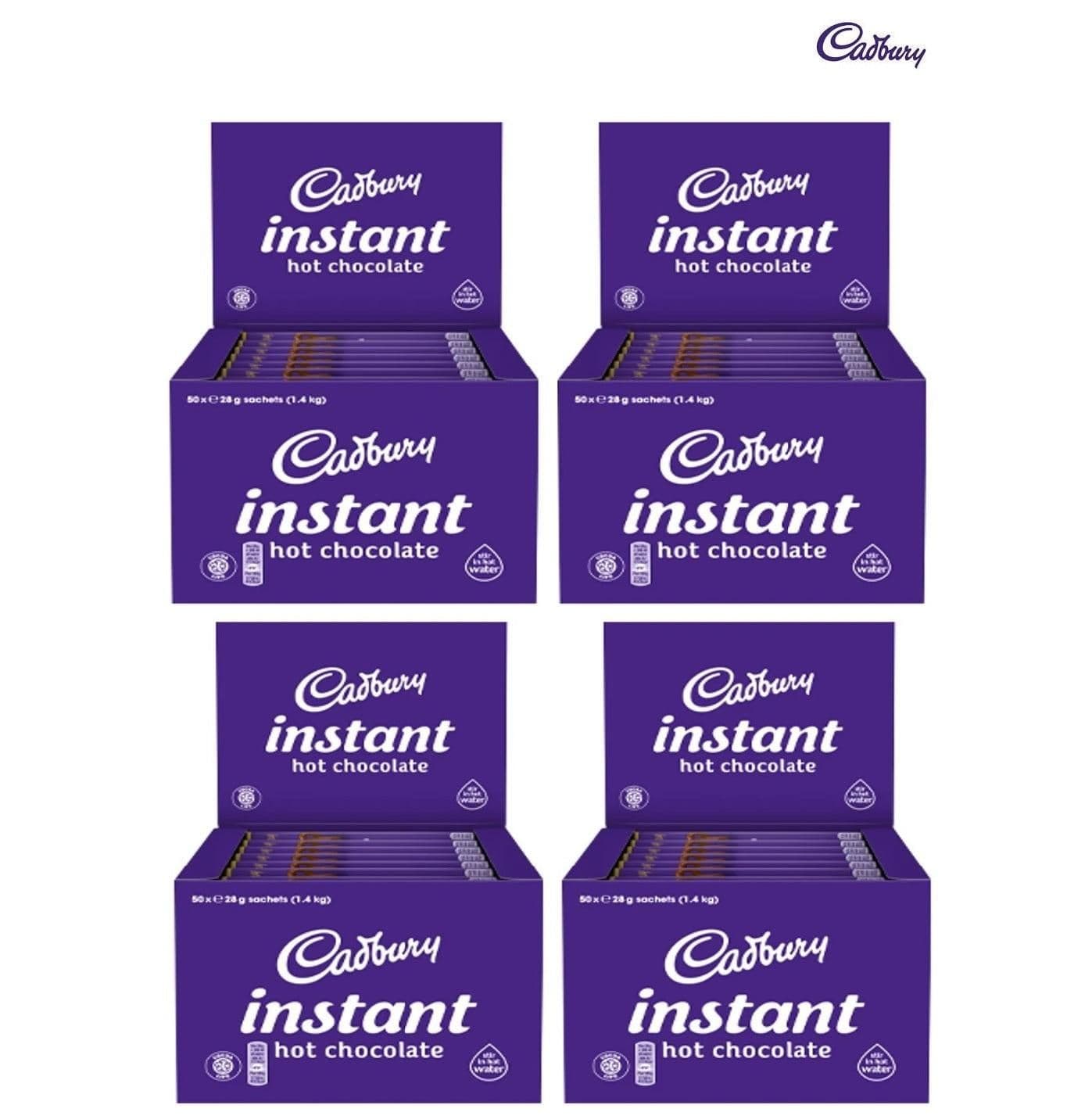 image-CADBURY Hot Chocolate Instant Sachets 28g Powder Drink Individually Packed Stick