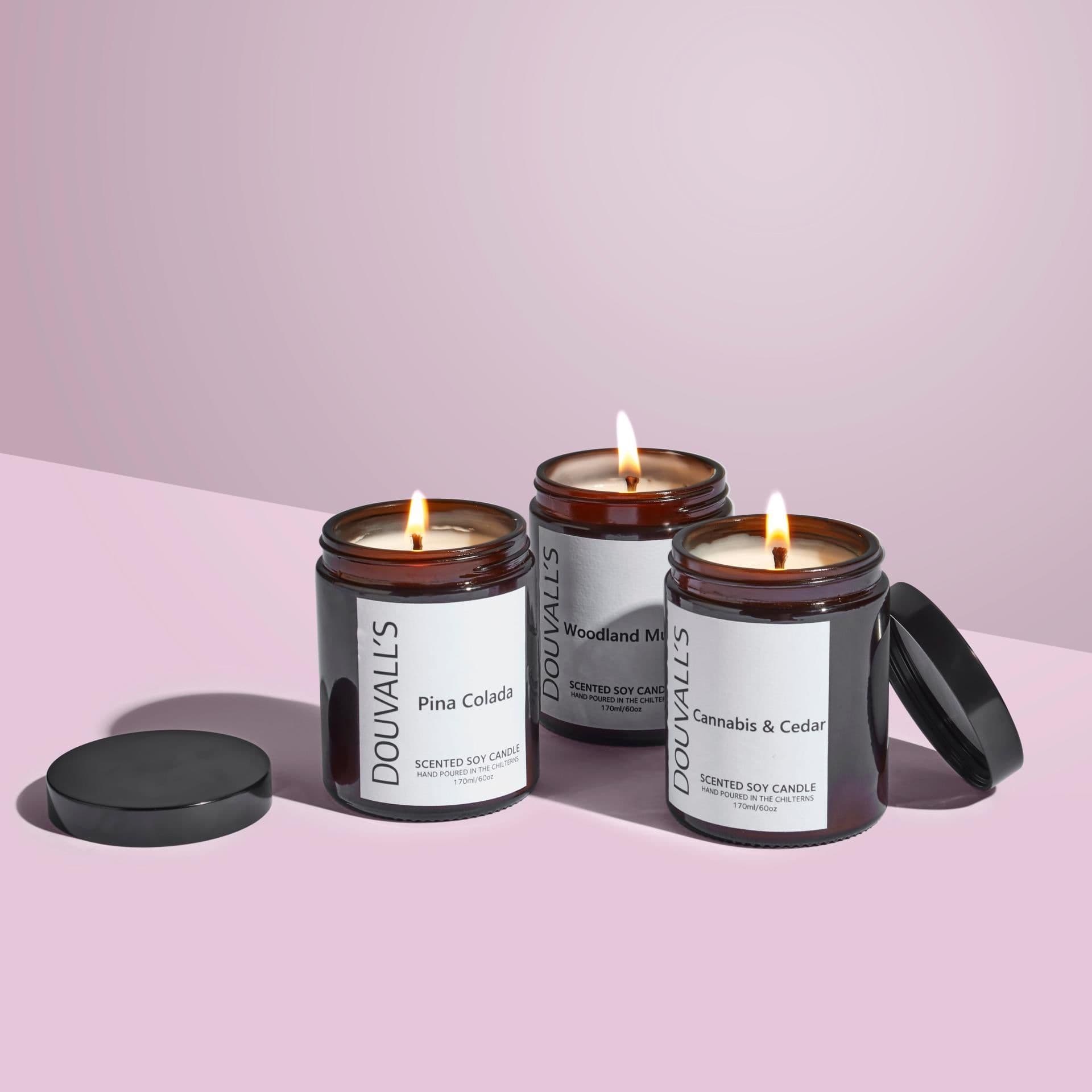 image-Eco Soy Wax scented Candles 180g | Hand-Poured in England with Expertly Blended Essential Oils