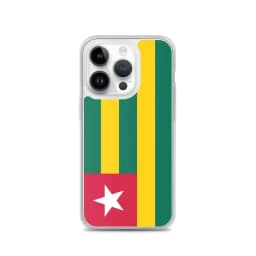 image-Coque iPhone Drapeau du Togo – Étui Souple – Résistant et Antichoc