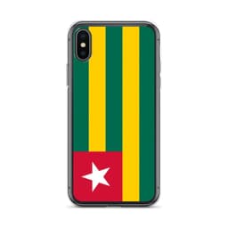 image-Coque iPhone Drapeau du Togo – Étui Souple – Résistant et Antichoc