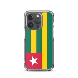 image-Coque iPhone Drapeau du Togo – Étui Souple – Résistant et Antichoc