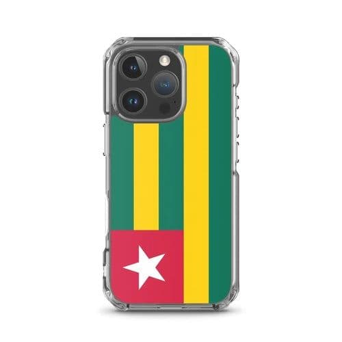 image-Coque iPhone Drapeau du Togo – Étui Souple – Résistant et Antichoc